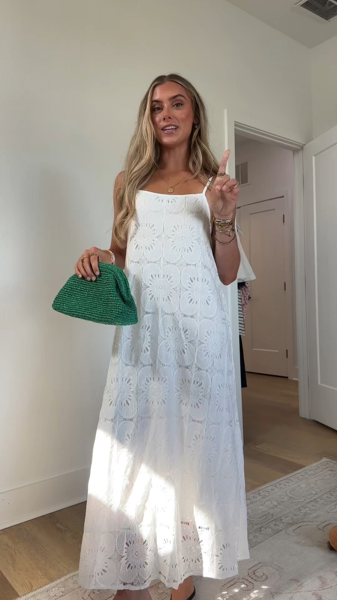 Amazon size small MEROKEETY Women's Summer Spaghetti Straps Sundress 2026 Casual Sleeveless Floral Lace Eyelet Boho Beach Maxi Dress

#LTKootd #LTKSaleAlert #LTKWedding