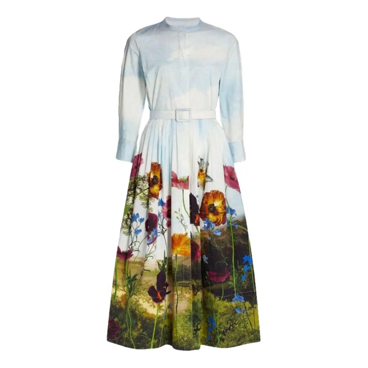 Mid-length dress Oscar De La Renta Multicolour size 10 US in Cotton - 41332630 | Vestiaire Collective (Global)
