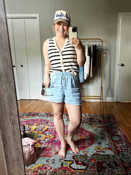 These are best comfy shorts for summer & are only $12! Linked my sunglasses, travel bag, and shirt all are amazon finds! #summeroutfit #traveloutfit

#LTKFindsUnder50 #LTKSaleAlert #LTKTravel