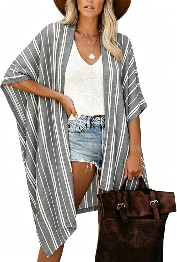 Moss Rose Women Summer Bikini Kimono Bathing Suit Cover Ups for Swimwear | Amazon (US)