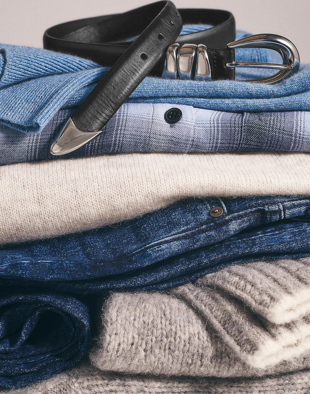 Chunky Metal Leather Belt | Madewell