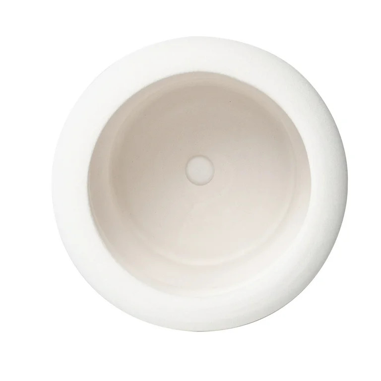 Better Homes & Gardens Pottery 6" Chinooke Bubble Ceramic Planter, White | Walmart (US)