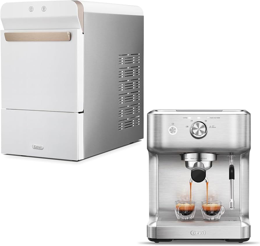 Gevi Household V2.0 Countertop Nugget Ice Maker & EzBru 1000 Espresso Machine with Simple Operate... | Amazon (US)