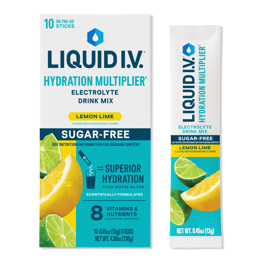 LIQUID I.V. Hydration Multiplier Electrolyte Drink Mix Sugar Free Lemon Lime | Ulta