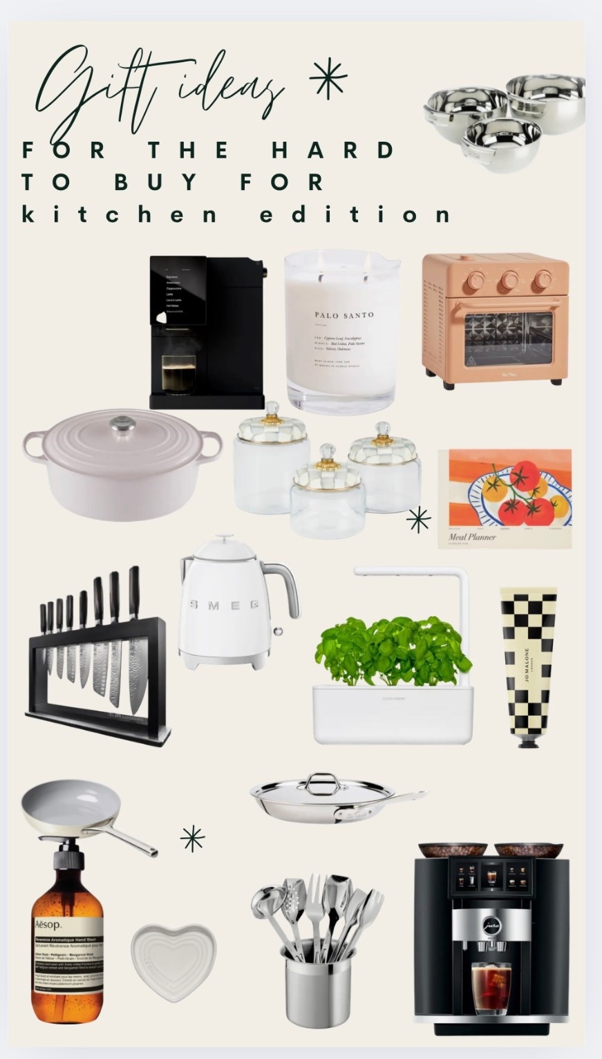 Gift guide for the hard to buy for. Kitchen edition , some are higher priced items and some budget friendly. Would be great for a spouse, parents, couple or family gifts. 

#LTKHome #LTKHoliday #LTKGiftGuide