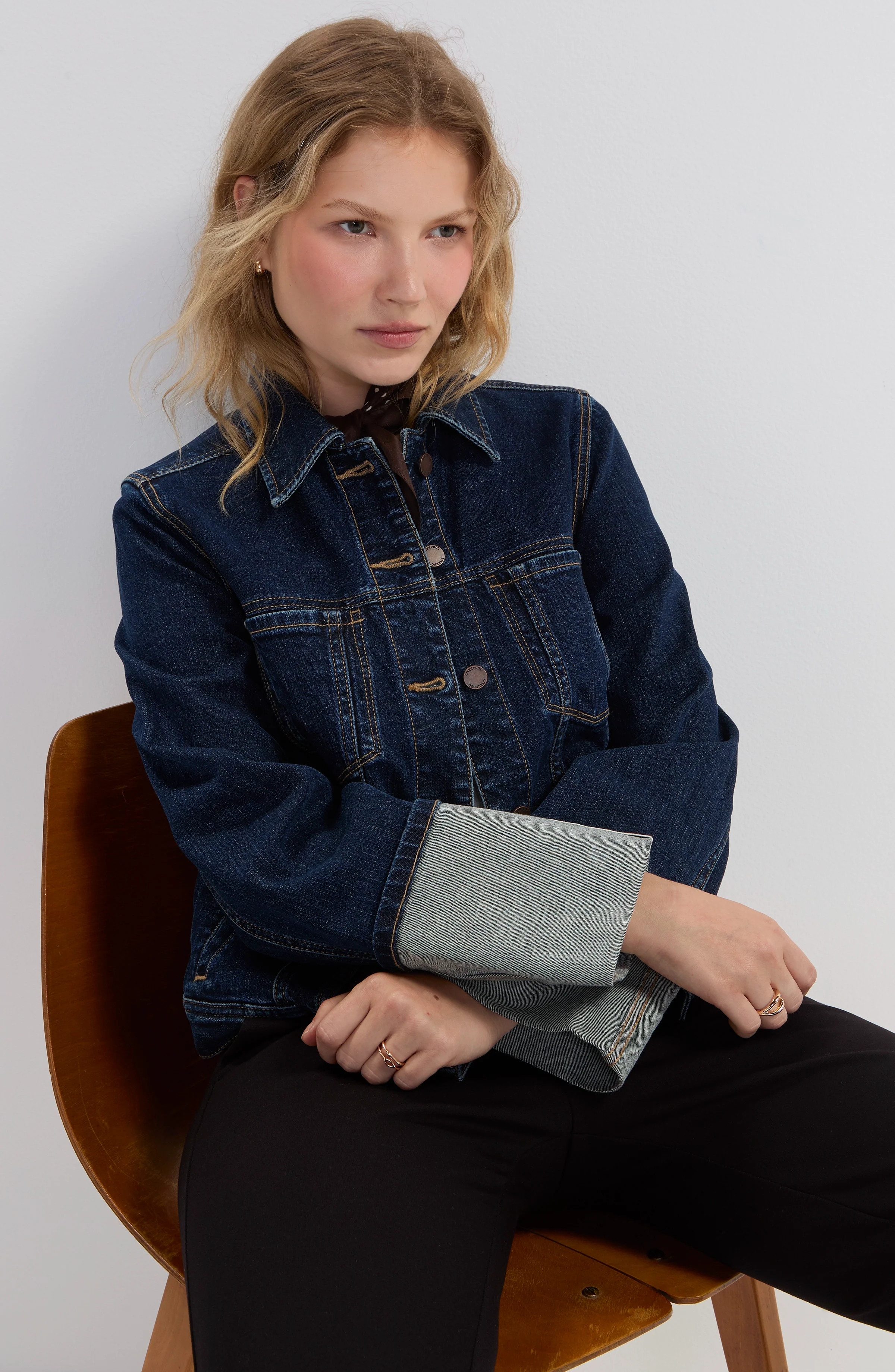 TALL CUFFED SELVEDGE TRUCKER JACKET | Liverpool Jeans