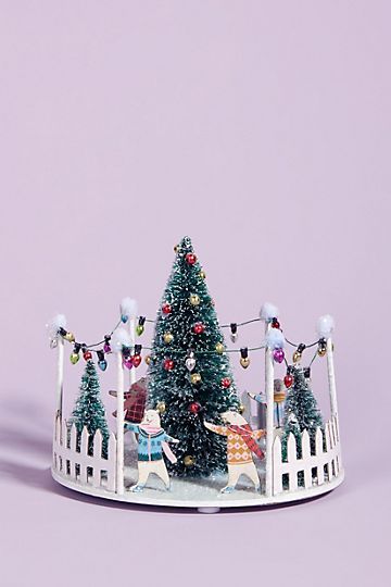 George & Viv Ice Rink Christmas Village | Anthropologie (US)