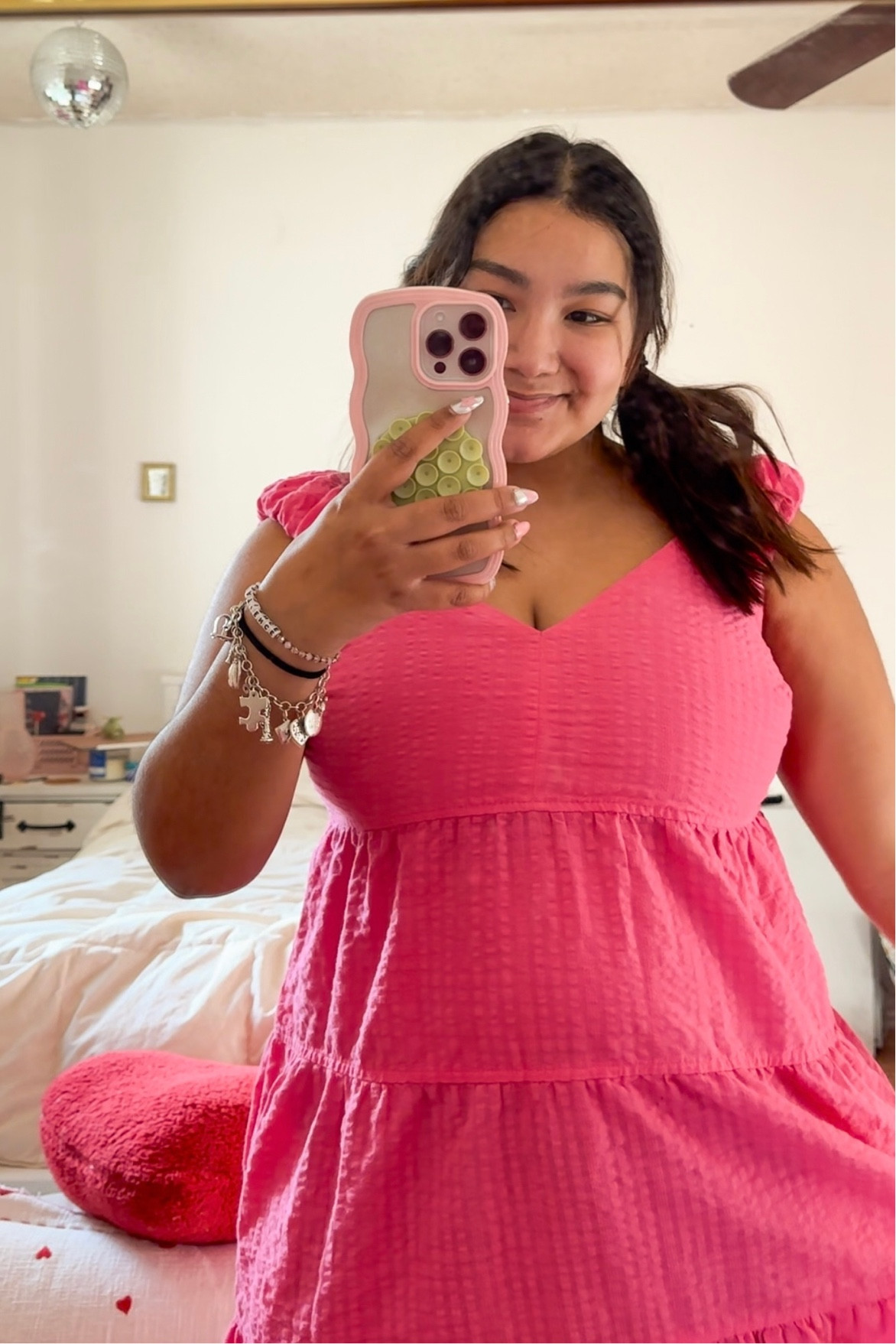 Thrifted old navy hot pink dress