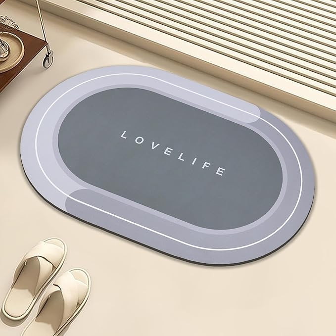 Rubber Bath mats Quick-Drying Non-Slip Bathroom mat Super Absorbent Bath mat Instant Dry Bath mat... | Amazon (US)