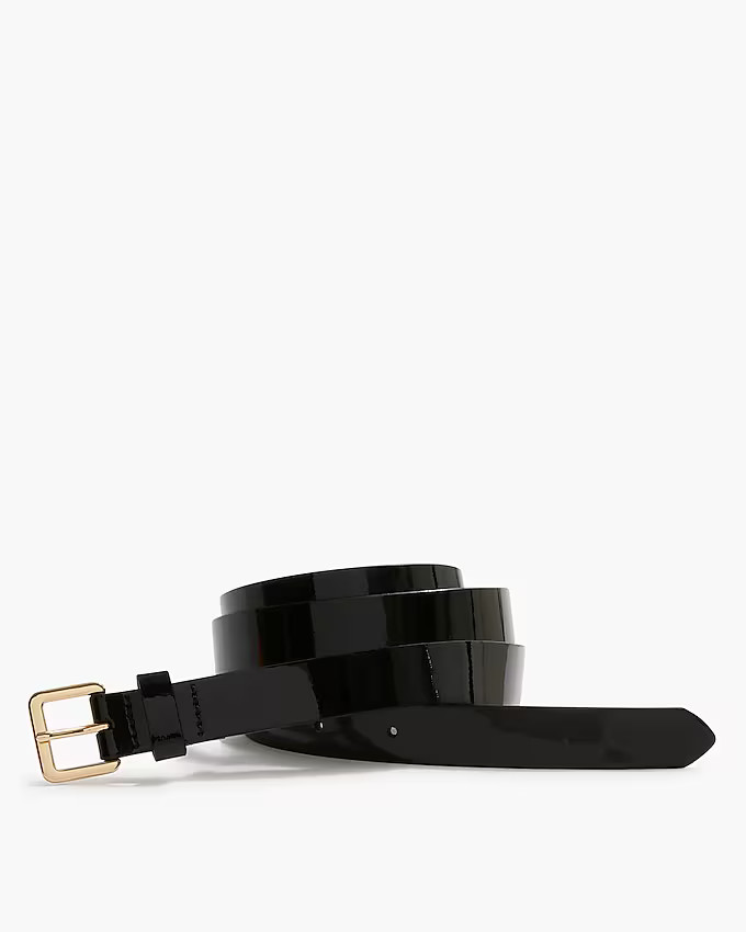 Patent leather skinny belt | J.Crew Factory