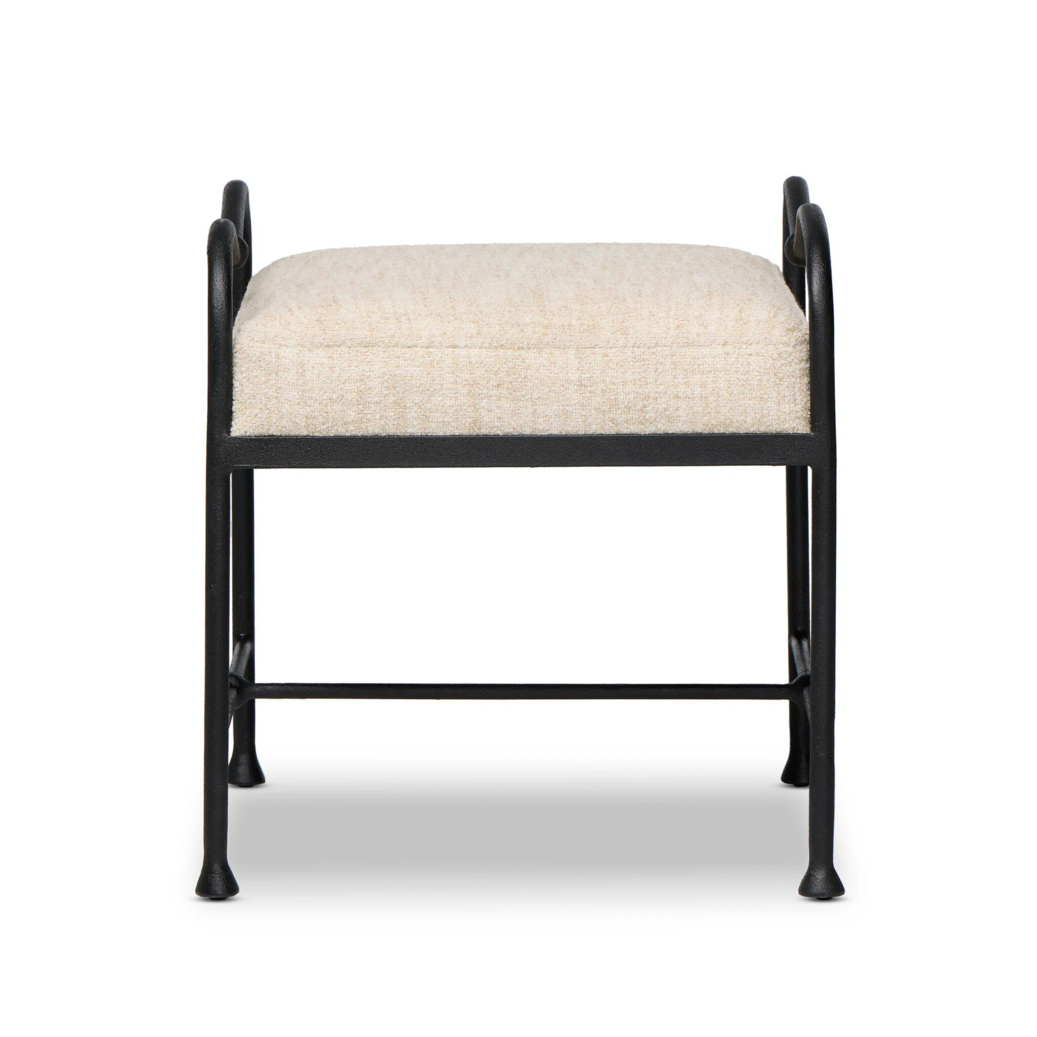 Leona Accent Stool-Yuma Cream | Wayfair North America