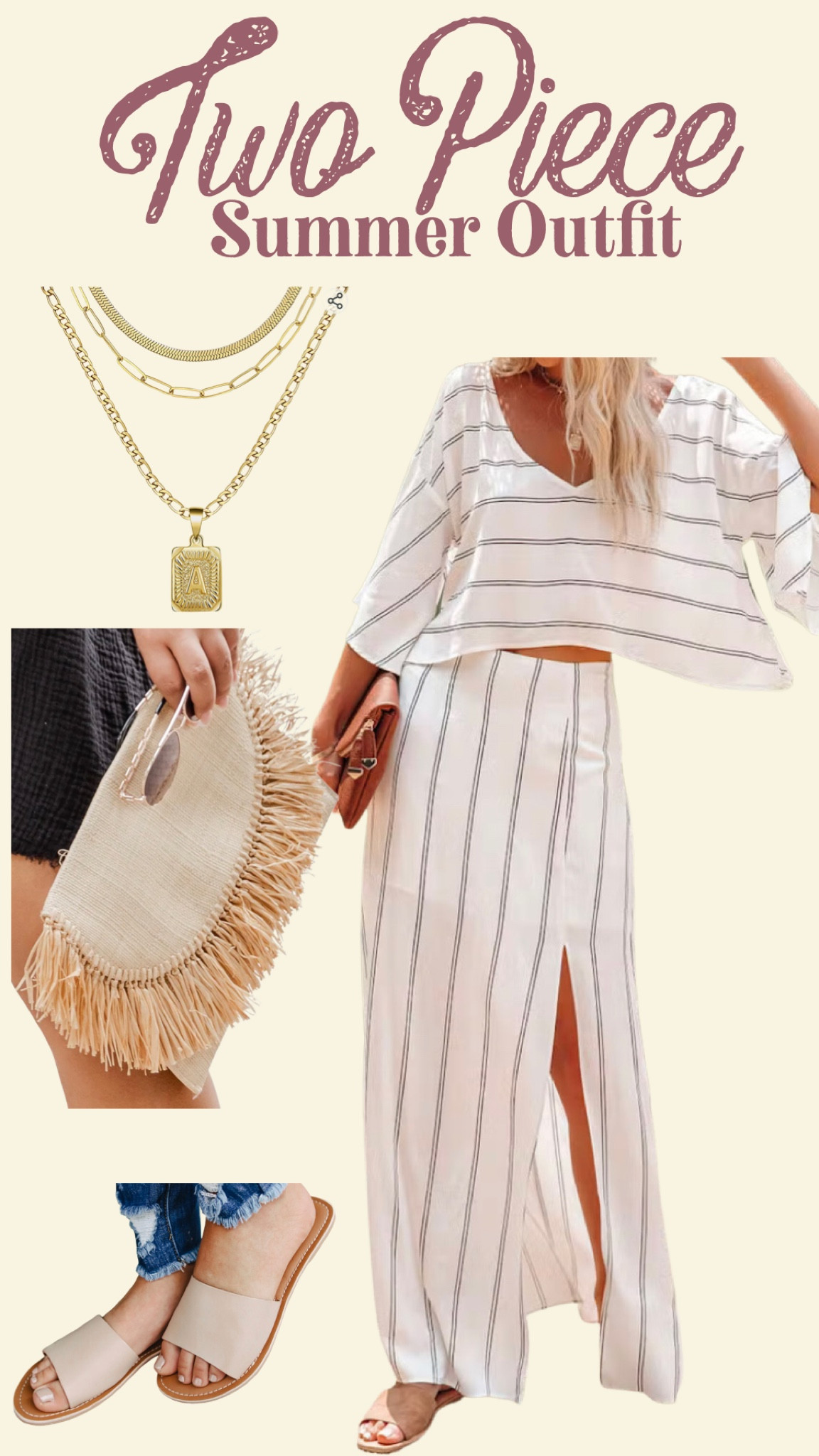 Two Piece Outfit Perfect outfit for warm summer days or the perfect vacation outfits. #summer #summeroutfits #vacation #vacationoutfit 

#LTKstyletip #LTKtravel #LTKSeasonal