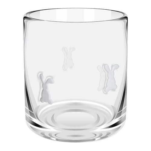 Sel Natural 14 Ounce Easter Icon Juice Glasses, Bunny Glass Juice Cups Cocktail Glasses Aesthetic Drinking Glass Old Fashioned Iconic Glasses for Easter Gifts Women Sister Friend Party | Amazon (US)