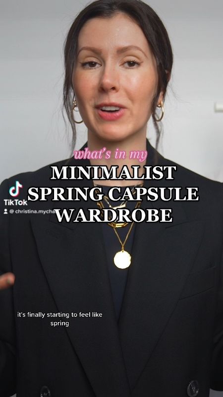 Minimalist spring capsule wardrobe