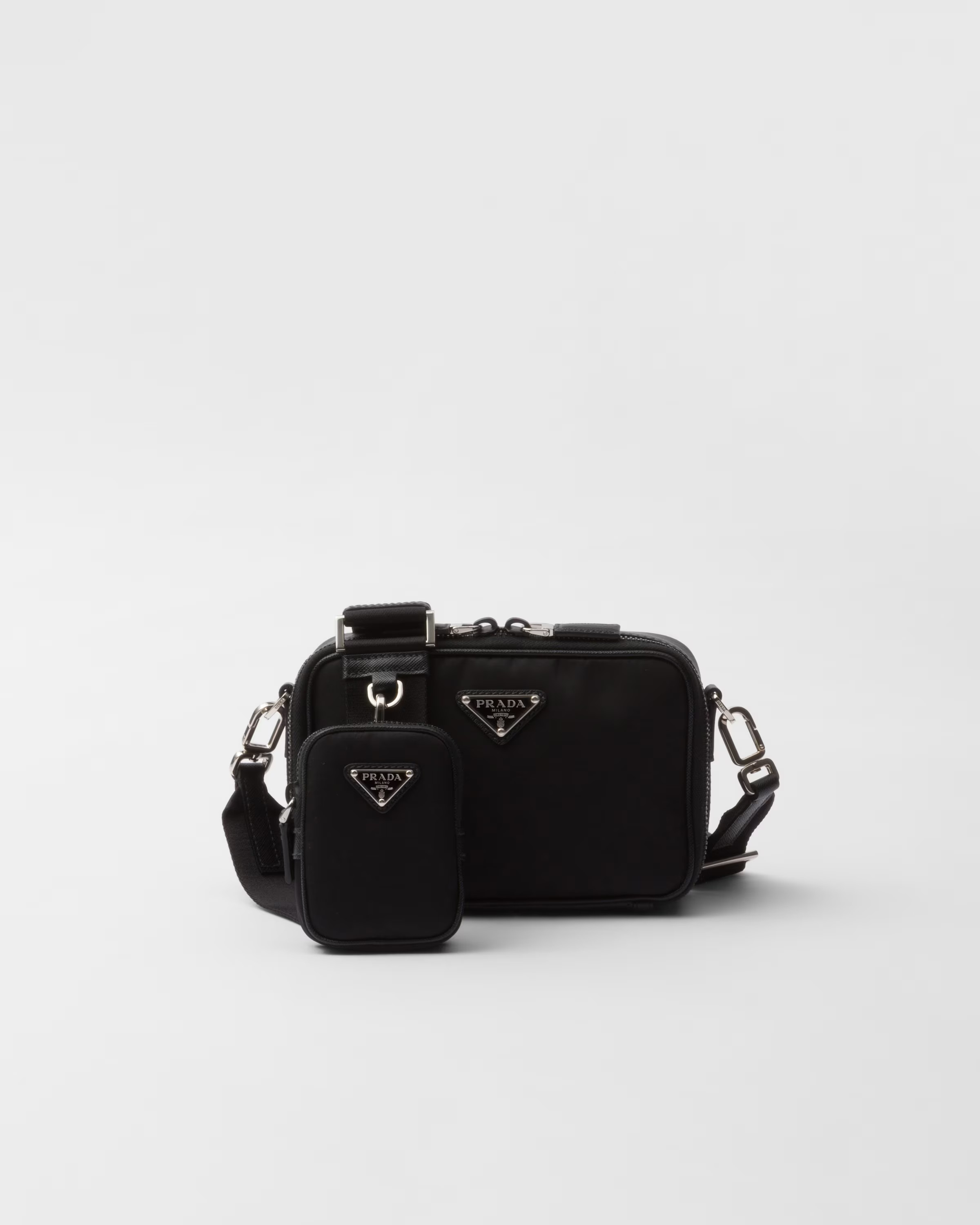 Prada Brique Re-Nylon and Saffiano leather bag | Prada US