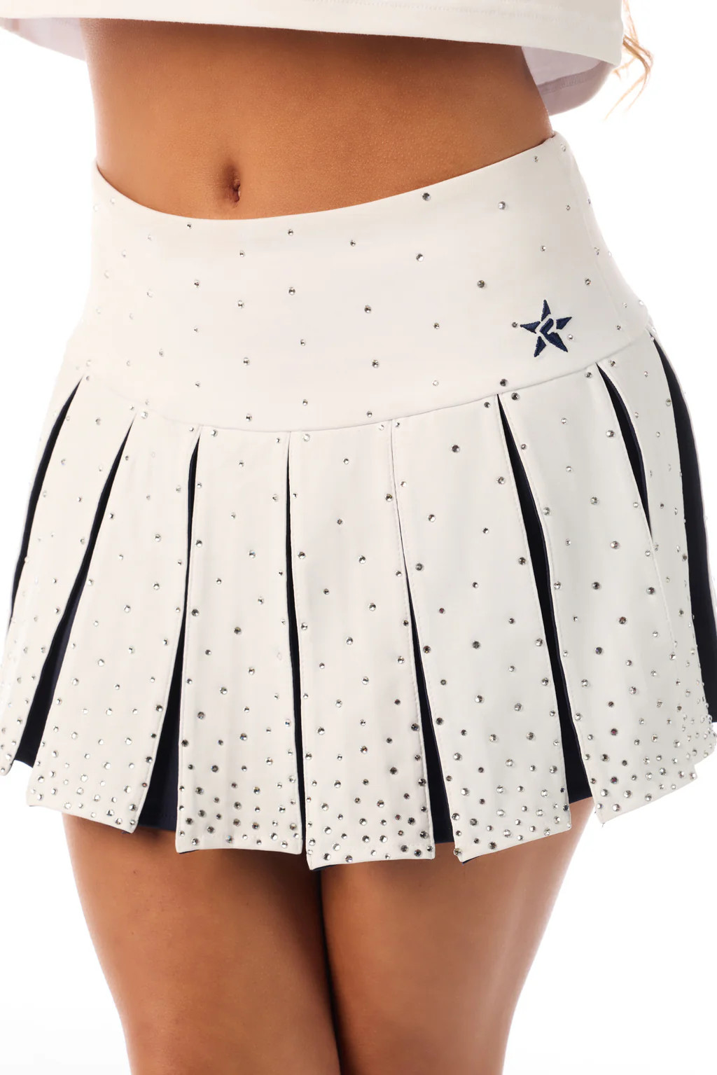 DCC Pleated Skirt in White | Rebel Athletic