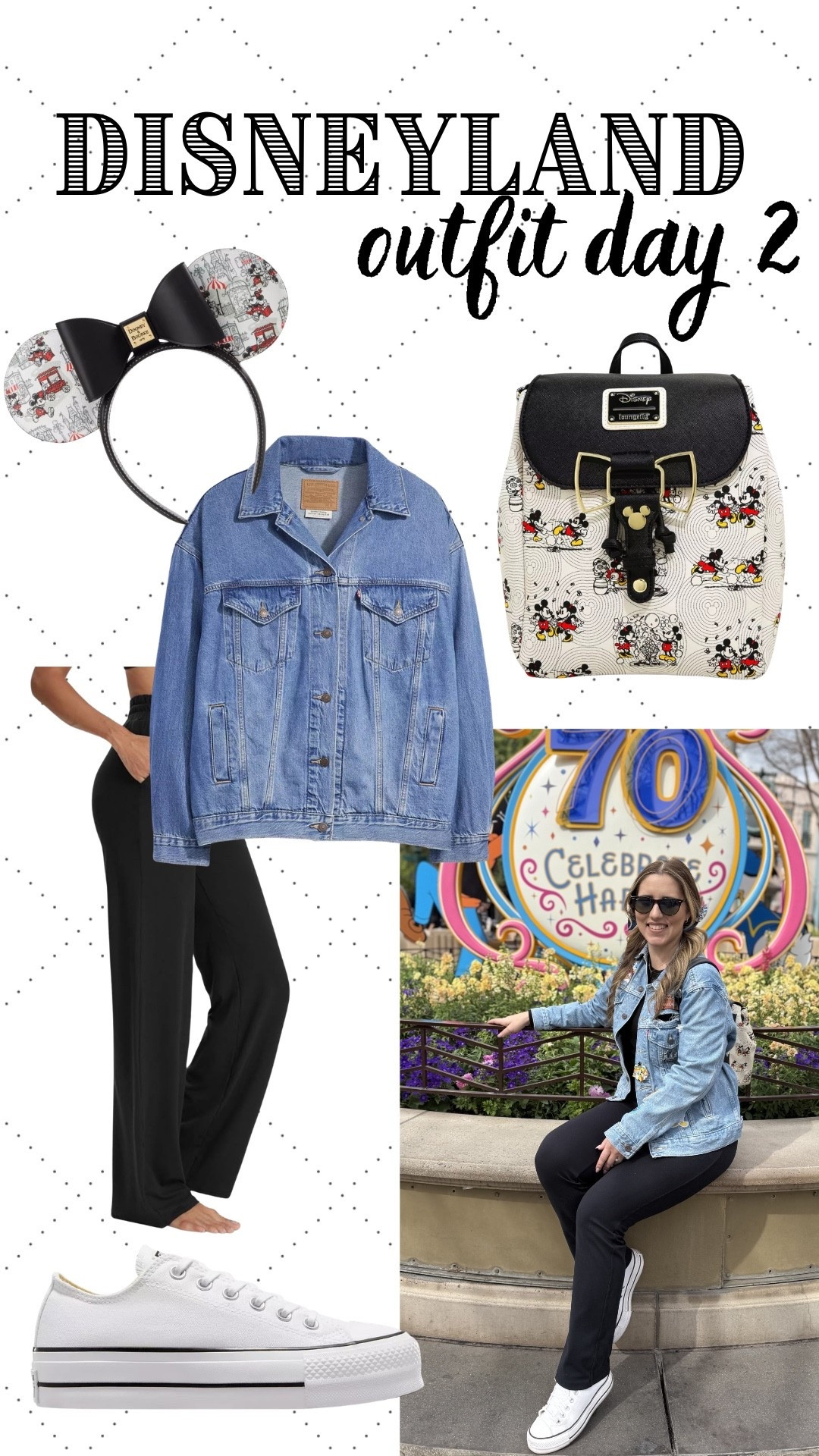 why not do Disney in style and comfort?! My Levi’s trucker jacket is customized with park patches and pins and is probably one of my favorite pieces to wear to the park. Pair it with a comfy yoga pant and sneaks and you’re good to go. 😎

#disneyootd #disneyoutfit #themeparkstyle #momstyle #disneymomlooks #levis #amazon #mickeymouse 

#LTKootd #LTKTravel