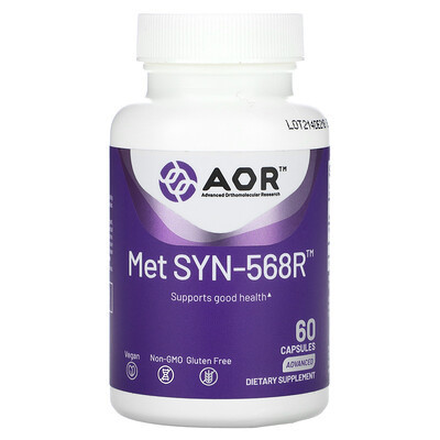 Advanced Orthomolecular Research AOR, Met SYN-568R, 60 Capsules | iHerb