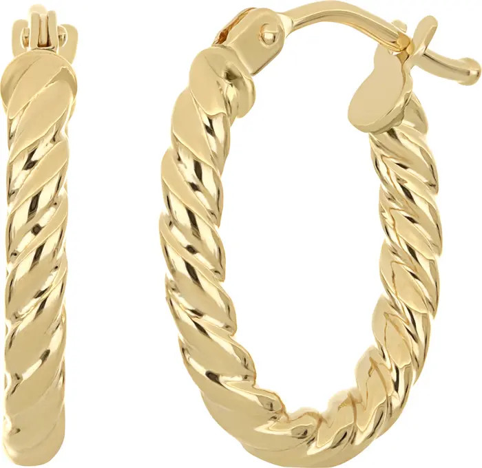 14K Gold Twisted Hoop Earrings | Nordstrom