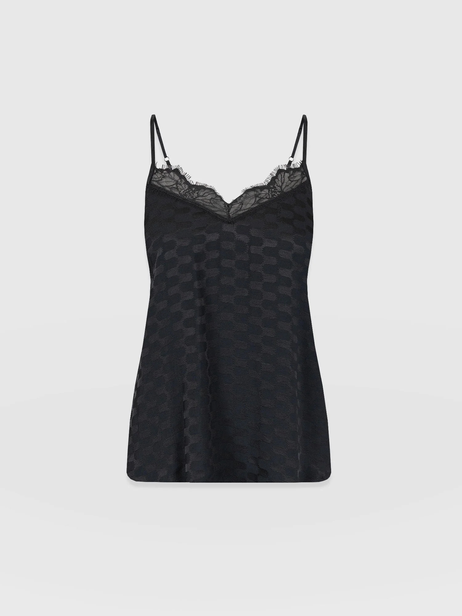 Harper Lace Cami - Black Jacquard | Saint + Sofia