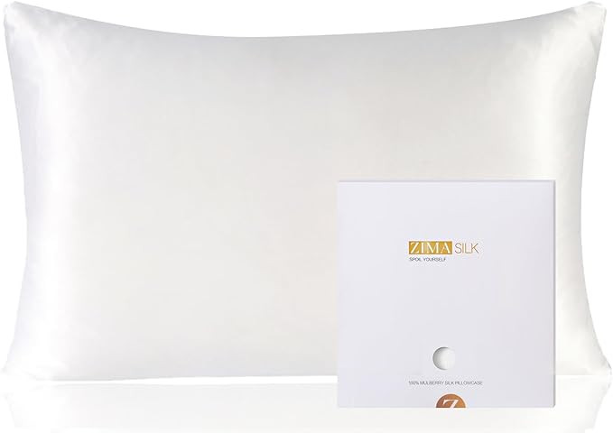ZIMASILK 100% Pure Mulberry Silk Pillowcase for Hair and Skin Health,Soft and Smooth,Both Sides P... | Amazon (US)