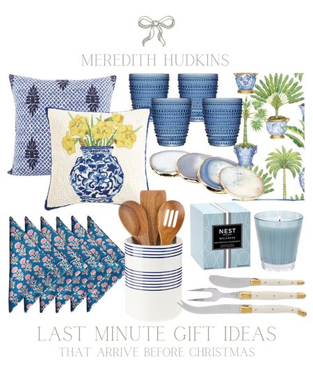 Christmas gift ideas, last-minute Christmas gifts, Stocking stuffer, Gifts for her, gifts for mom, throw pillow, accent pillow, chinoiserie, blue and white home decor, cheese knives, tea towel, preppy, classic, timeless, coasters, block print napkins, crock, kitchen utensils, drinking glasses, nest candle, Amazon home, living room. Hosting, entertaining. Hostess gifts, dining room

#LTKsalealert #LTKGiftGuide #LTKunder50
