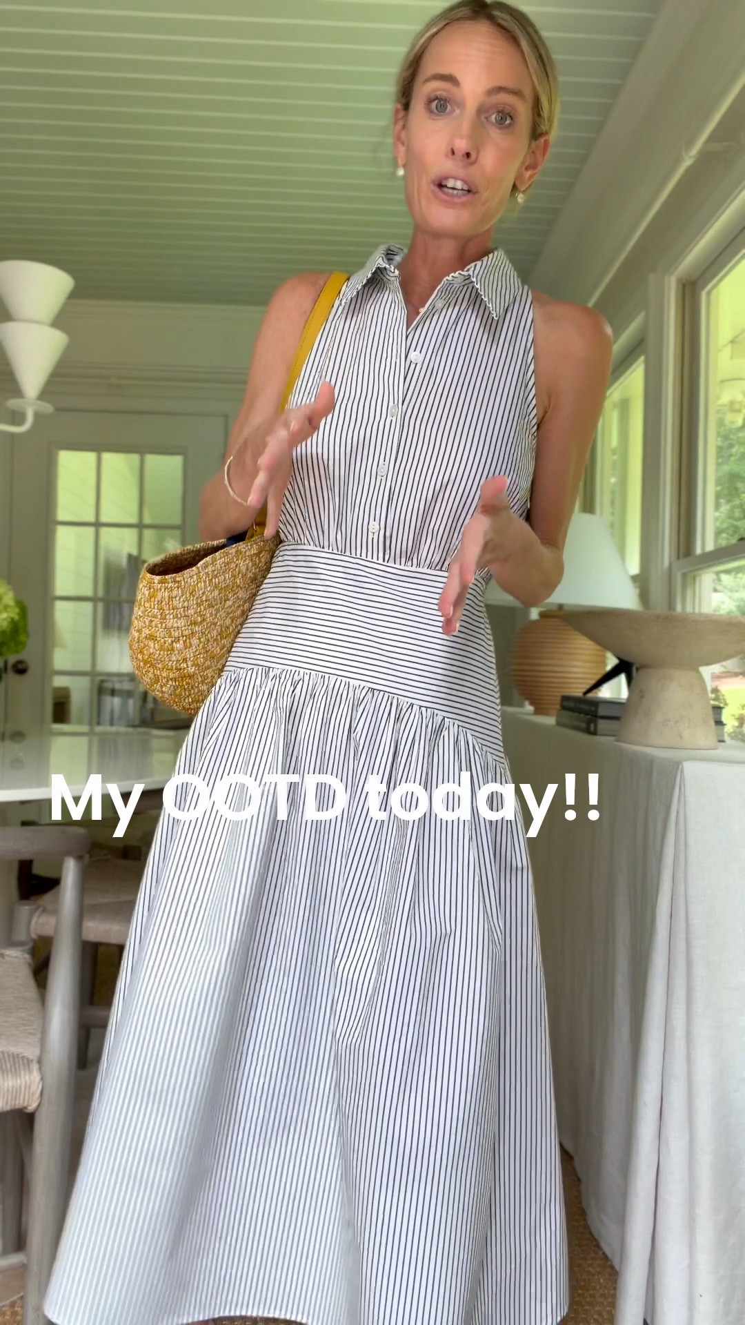 Fave anthro dress ever!!! Size small. Perfect back to school mom look.