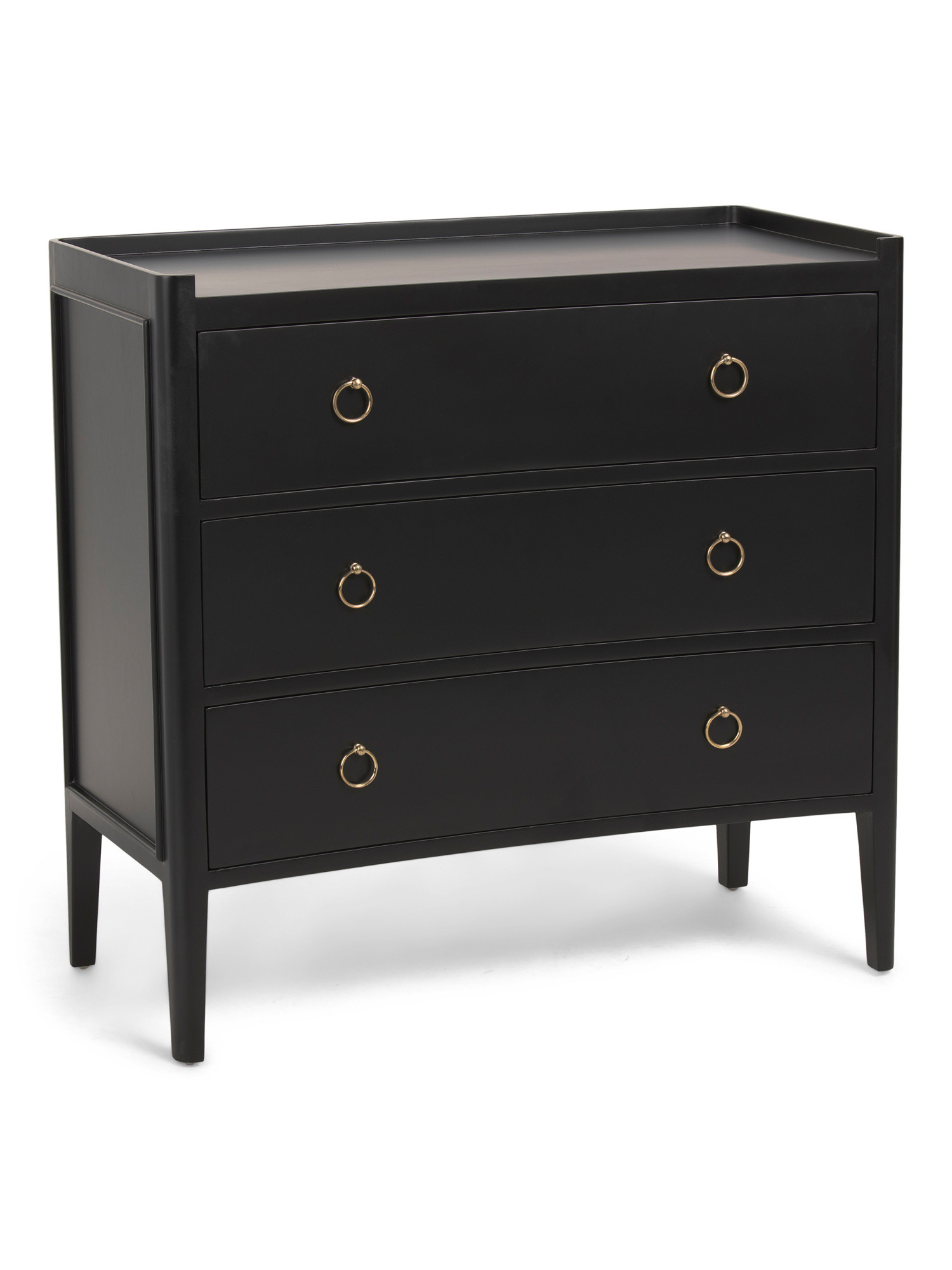 36x35x17.25 Tiffany Mahogany Three Drawer Chest | TJ Maxx