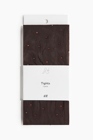 H & M - Strumpfhose mit Strass - Braun - Damen | H&M (DE, AT, CH, NL, FI)