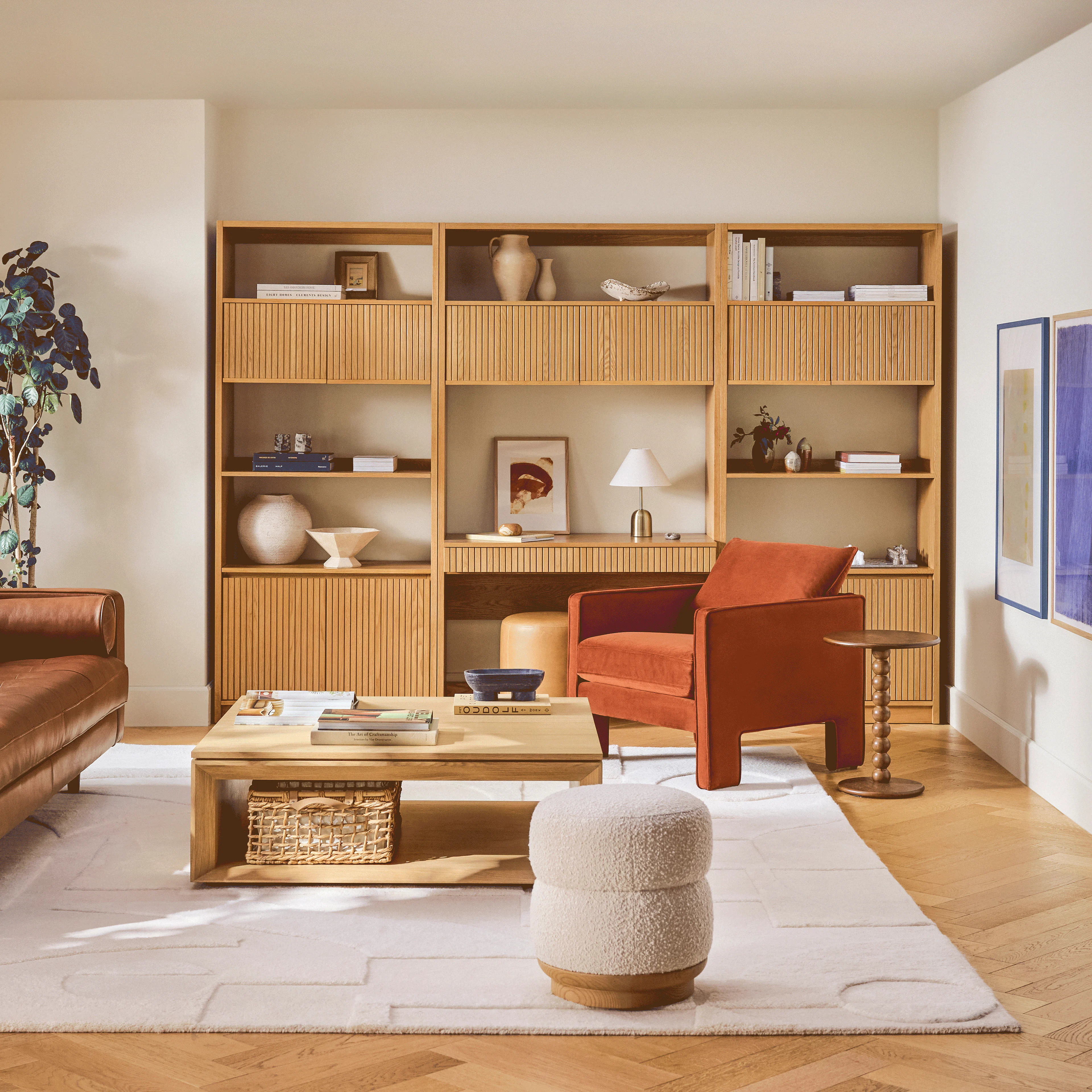 Kouva 36" Modular Bookcase - Natural Oak | Article