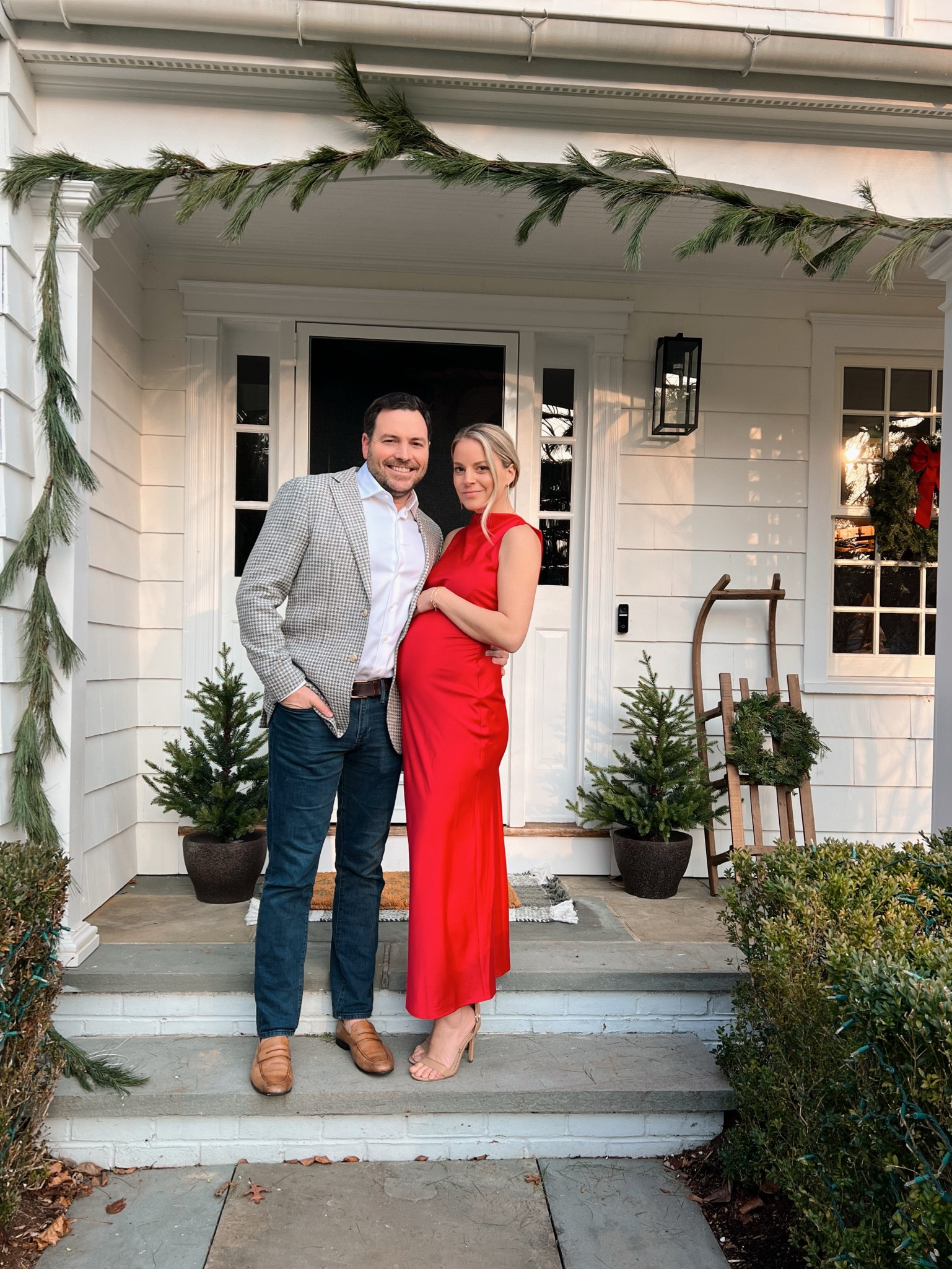 Holiday party ready, except mama can’t make it past 10 pm these days 😅😆. Dress is under $100 and also comes in black + silver! Wearing size small 

#LTKbump #LTKfindsunder100 #LTKHoliday