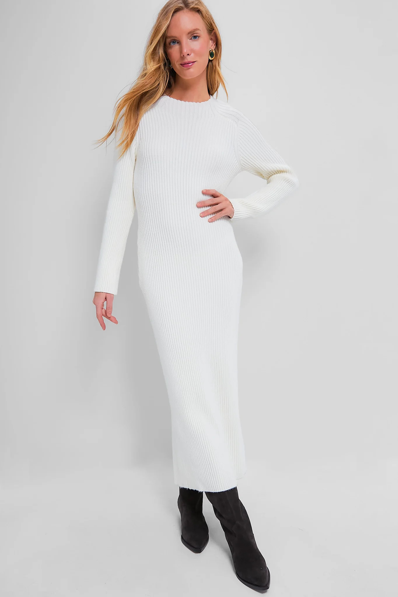 Sea Salt Kass Mock Neck Midi Dress | Tuckernuck (US)