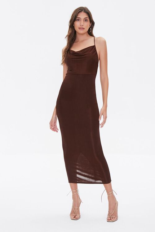 Cowl Neck Cami Midi Dress | Forever 21 (US)