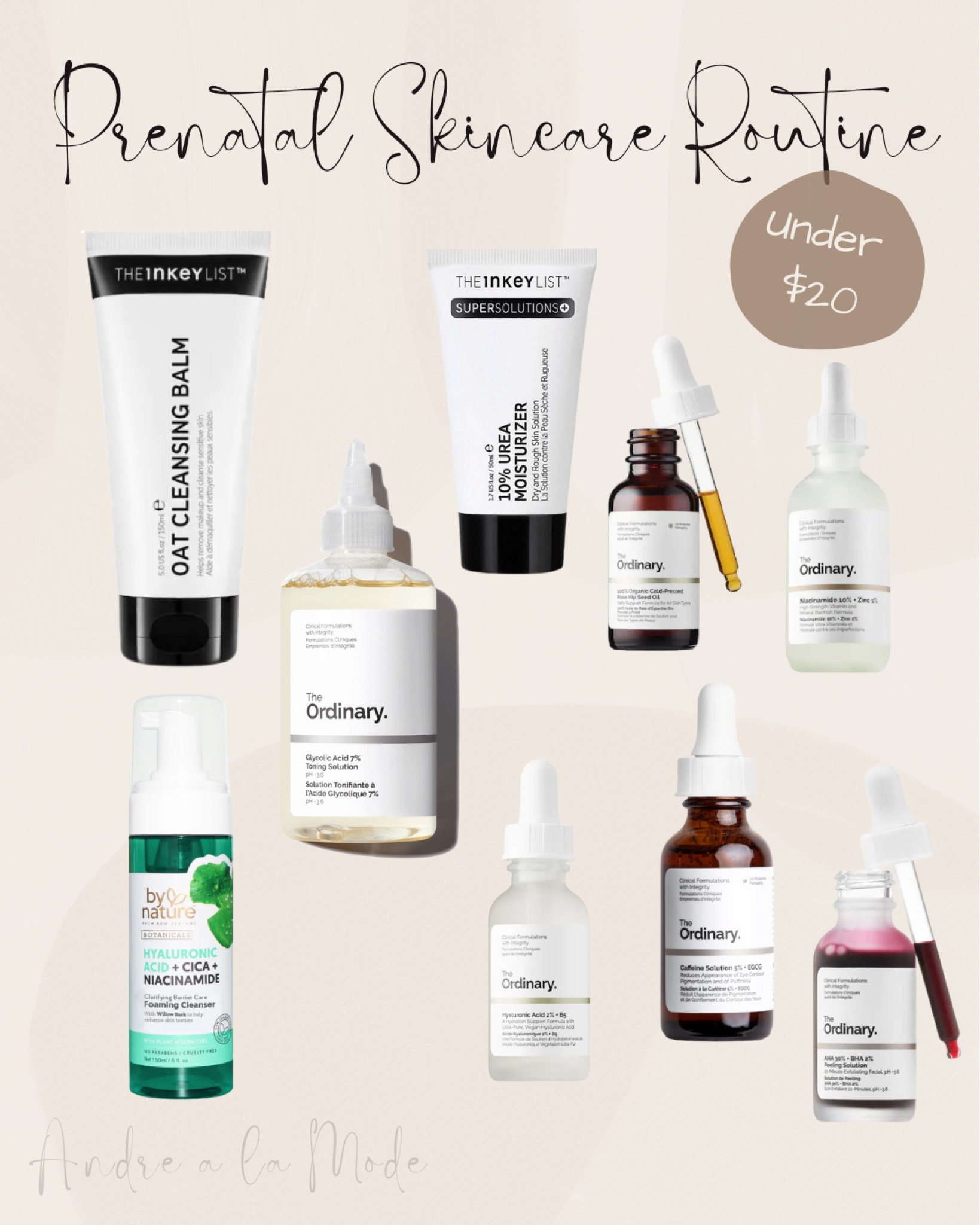 My prenatal skincare products. Definitely follow the directions on each product and make sure you check with your doctor or dermatologist before jumping straight in. #prenatalskincare

#LTKbump #LTKunder50 #LTKbeauty