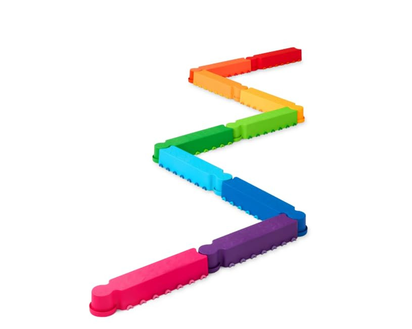 Rainbow Ridge Balance Beams Active Playset with 10 Plastic Pcs, Toddler and Preschool Toys | Amazon (US)