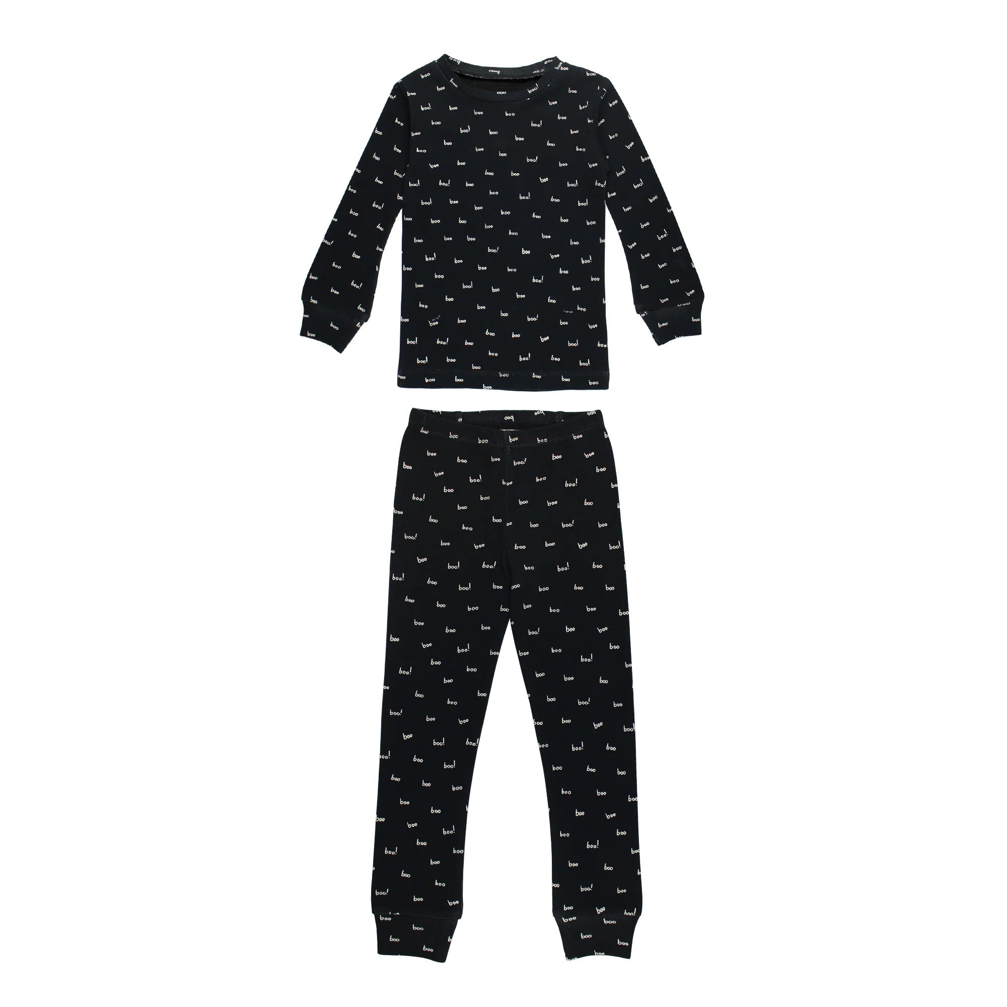 Kids' Organic L/Sleeve PJ Set in Boo | L'ovedbaby