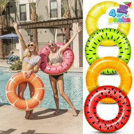 Syncfun Inflatable Pool Float Set Pool Volleyball Net & Basketball Hoops, Summer Pool Toys for Ki... | Walmart (US)