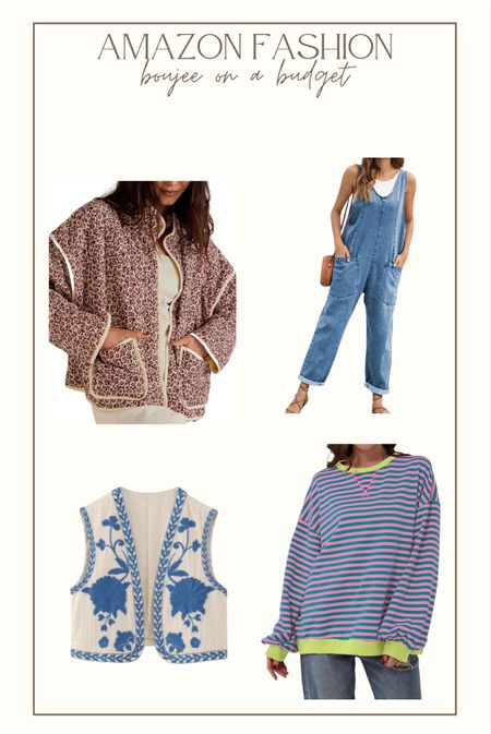 Free people looks on Ana amazon budget! I ordered all of these pieces for my spring wardrobe! 

#LTKsalealert #LTKfindsunder50 #LTKSeasonal