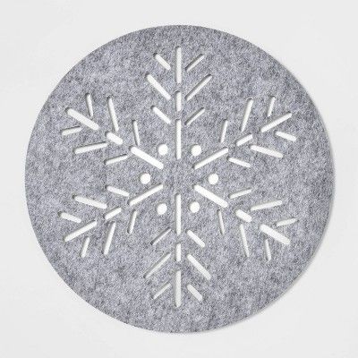 Felt Snowflake Charger Gray - Threshold™ | Target