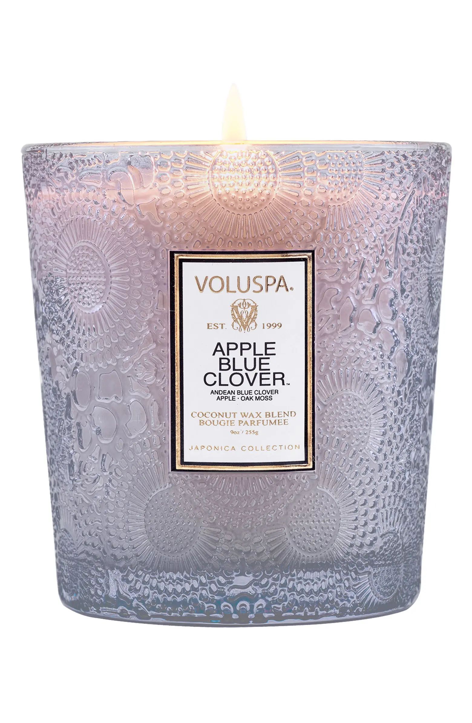 Apple Blue Clover Classic Glass Candle | Nordstrom