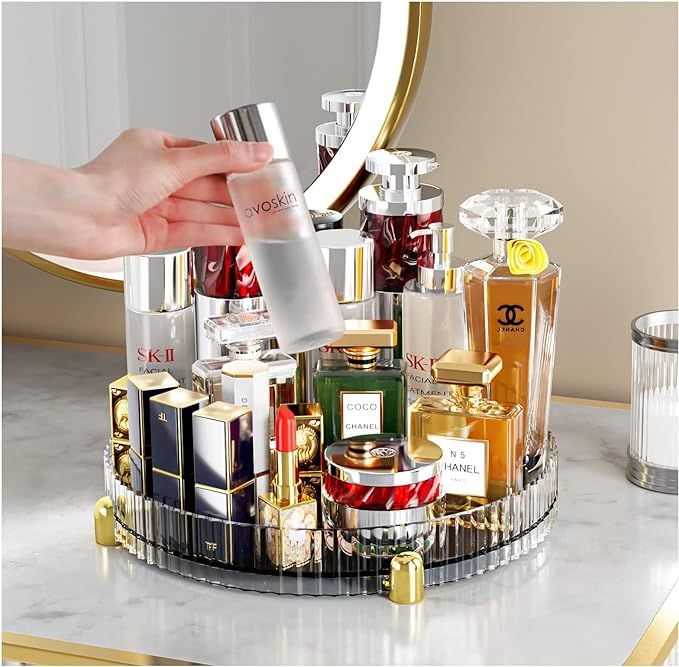 360° Rotating Storage Tray, Dial Diameter 11.02", Cosmetics and Perfume Organizer, Bathroom Stor... | Amazon (US)