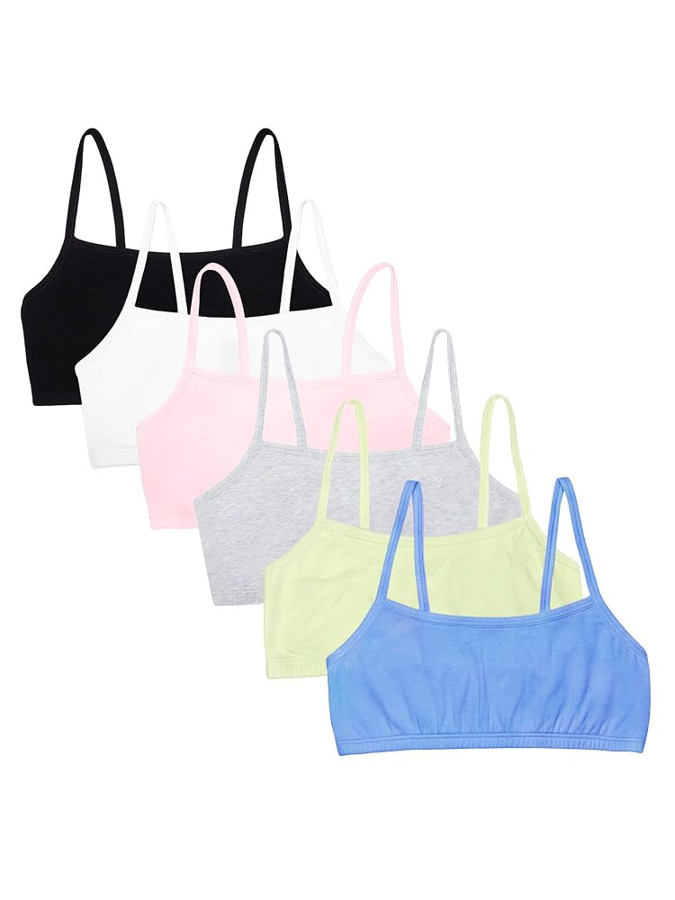 Fruit of the Loom Women's Spaghetti Strap Cotton Sports Bra - All-Day Comfort & Easy Movement - V... | Amazon (US)