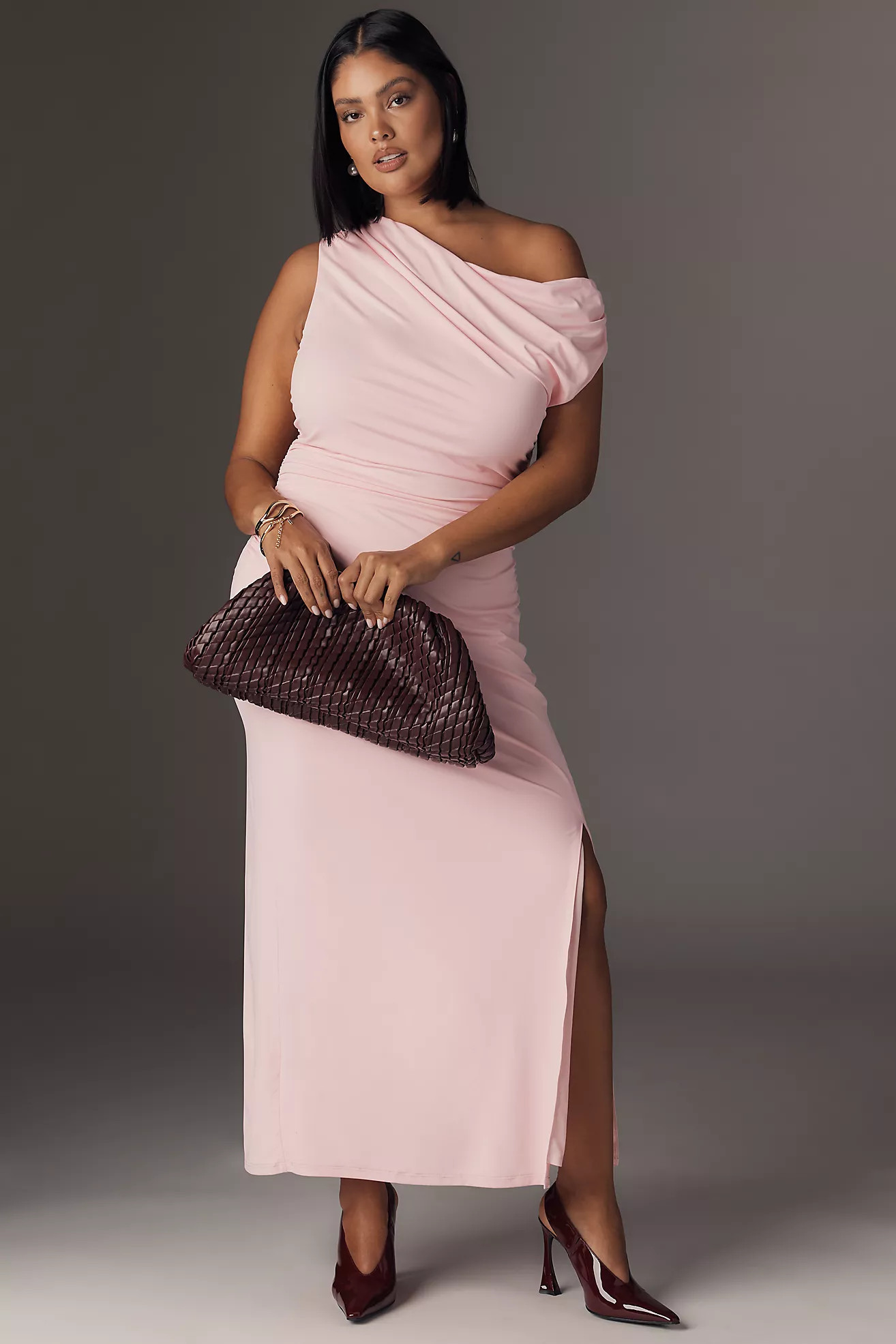 English Factory Off-Shoulder Midi Dress | Anthropologie (US)