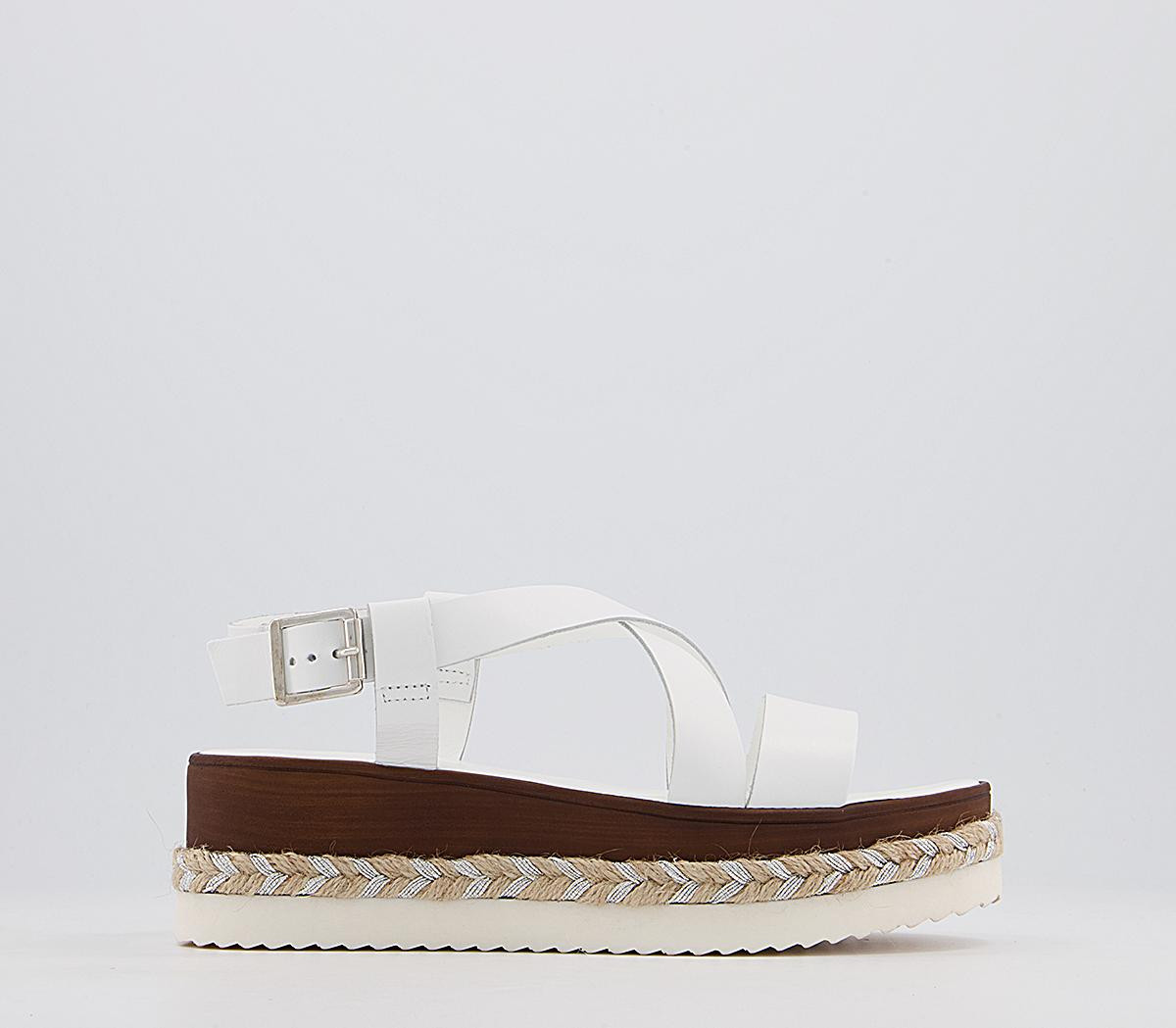 Office Marija Wedges White Leather - Mid Heels | OFFICE London (UK)