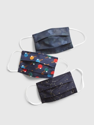 Kids' Full-Coverage Accordion Mask (3-pack) | Gap (US)
