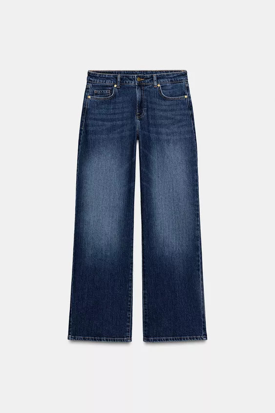 Z1975 RELAXED SLIM LOW-RISE JEANS | Zara UK