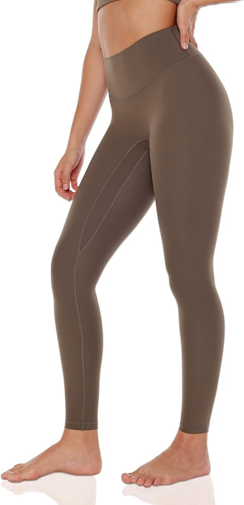 ENERBLOOM Workout Yoga Leggings for Women High Waisted Compression Pants 28'' Cream Feeling Tight... | Amazon (US)