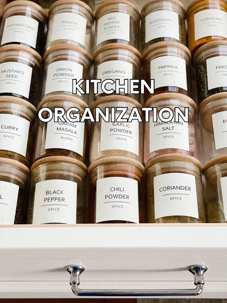 Kitchen Organization, spice jars, spice labels, spice drawer 

#LTKsalealert #LTKstyletip #LTKhome