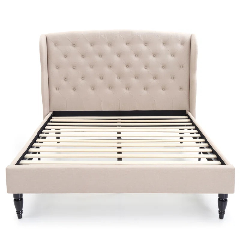 Nilah Tufted Upholstered Low Profile Platform Bed | Wayfair North America