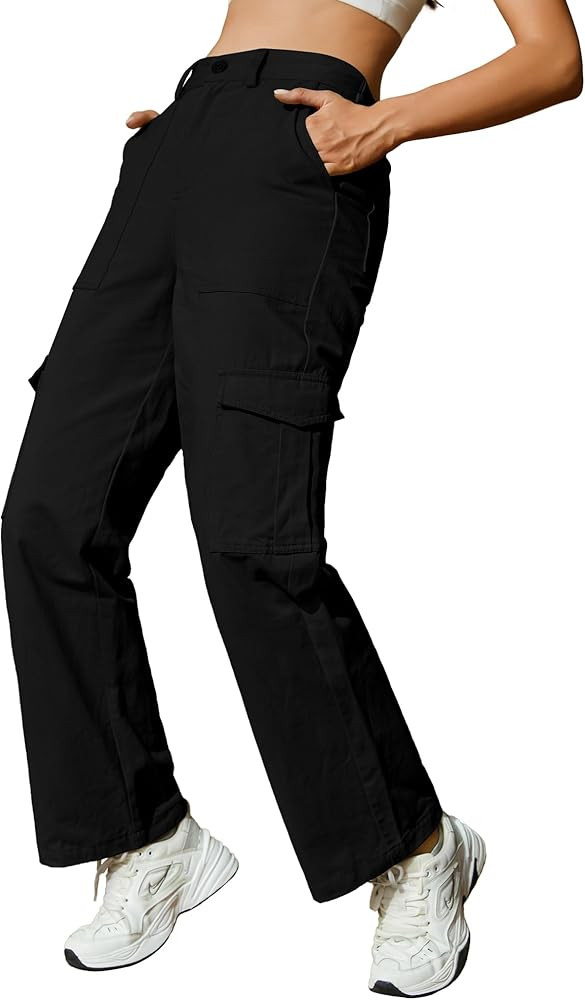 Cargo Pants for Women Straight Slay Y2k Baggy Slim Casual Work Trendy Streetwear Combat Military ... | Amazon (US)